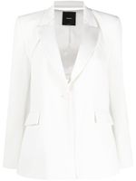 PINKO blazer boutonné à revers pointus - Blanc