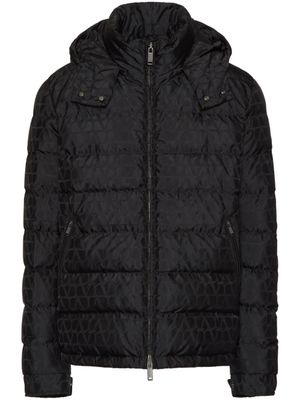 Valentino Garavani veste matelassée à motif Toile Iconographe - Noir