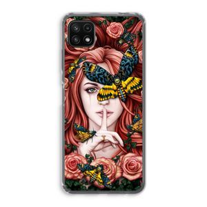 Lady Moth: Samsung Galaxy A22 5G Transparant Hoesje