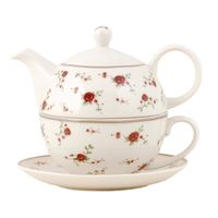 Clayre & Eef Witte Tea for one 17*15*14 cm / 400 ml LPRTEFO