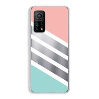 Strepen pastel: Xiaomi Mi 10T 5G Transparant Hoesje