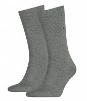 Tommy Hilfiger Men Sock Classic Middle Grey Melange 2-Pack-43/46