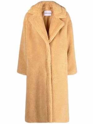 STAND STUDIO manteau mi-long en fourrure artificielle - Tons neutres