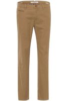 Brax Slim Fit Broek met platte voorkant caramel, Effen