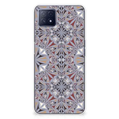 OPPO A53 5G | OPPO A73 5G | TPU | Siliconen hoesje | Flower Tiles