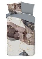 Good Morning Dekbedovertrek "moderne print" - Grijs - (140x200/220 cm) - Katoen