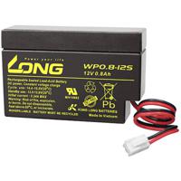 Long WP0.8-12S Loodaccu 12 V 0.8 Ah Loodvlies (AGM) (b x h x d) 96 x 62 x 25 mm JST connector Geringe zelfontlading, Onderhoudsvrij - thumbnail