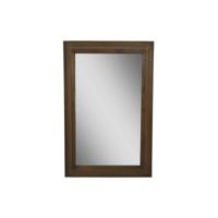 Rechthoekige Spiegel-120x3x80-Naturel-Rotan/Teak