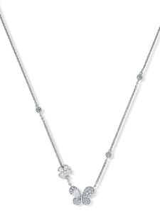 David Morris collier Pixie en or blanc 18ct orné de diamants - Argent