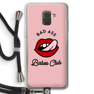 Badass Babes Club: Samsung Galaxy A8 (2018) Transparant Hoesje met koord