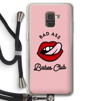 Badass Babes Club: Samsung Galaxy A8 (2018) Transparant Hoesje met koord