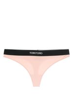 TOM FORD string à bande logo - Tons neutres