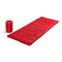 Slaapzak 1 peroons - dekenmodel - rood - 75 x 185 cm - Kamperen - Camping - Polyester