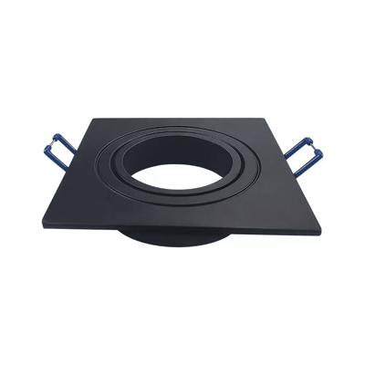 Mallorca LED Inbouwspot - Kantelbaar armatuur - 91x91mm - Vierkant - GU10 Fitting incl. lamphouder - IP20 voor binnen - Zwart