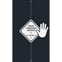 Deurmat afstand houden 90x150cm