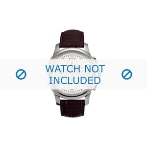 Tissot horlogeband T600014608 Leder Donkerbruin 20mm + bruin stiksel