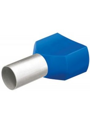 Twin Adereindhulzen 2x16 mm2 Blauw 100 stuks