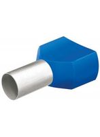 Twin Adereindhulzen 2x16 mm2 Blauw 100 stuks