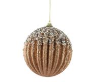 Kerstbal foam d10 cm brandy Decoris - Decoris