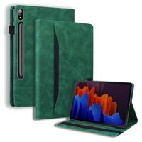 Lunso - Samsung Galaxy Tab S8 Ultra - Luxe Bookcase hoes - Groen