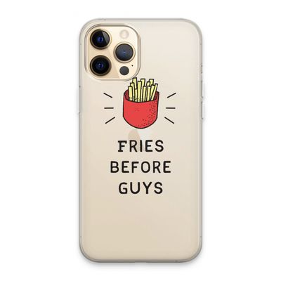 Fries before guys: iPhone 13 Pro Max Transparant Hoesje