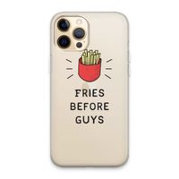 Fries before guys: iPhone 13 Pro Max Transparant Hoesje