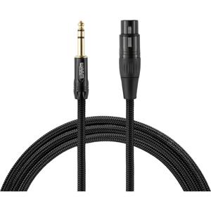 Warm Audio Premier Series XLR Verbindingskabel [1x XLR-bus - 1x Jackplug male 6,3 mm] 1.80 m Zwart