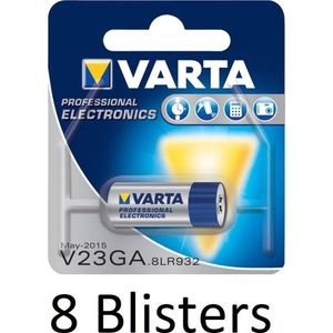 8 Stuks (8 Blisters a 1 st) Varta V23GA Wegwerpbatterij Alkaline