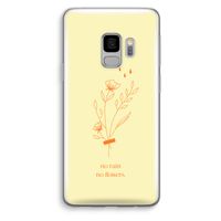 No rain no flowers: Samsung Galaxy S9 Transparant Hoesje