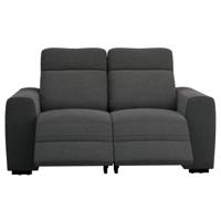 Leen Bakker - Bank James Verstelbaar 2-zits - Supple - Antraciet - Stof - Grijs - 95x160x100 Cm