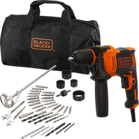 Black & Decker BEH710SA40 boor 2800 RPM Zwart, Oranje - thumbnail