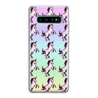 Musketon Unicorn: Samsung Galaxy S10 Plus Transparant Hoesje
