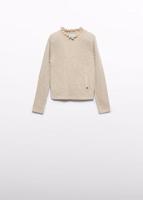 Abel & Lula winter sweater meisjes - beige - turtleneck - gebreid