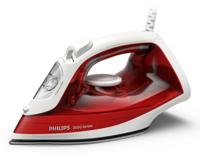 Philips 2000 series DST2010/40 strijkijzer Stoomstrijkijzer Antikleefstrijkzool Rood, Wit