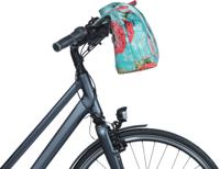 Basil bloom field fietshandtas - duurzaam, waterdicht, blauw