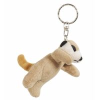 8x Pluche Stokstaartjes sleutelhanger 6 cm