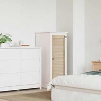 VidaXL Kastdeur naturel 110 x 2,1 x 39,5 cm massief grenenhout