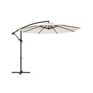 Ø 300 cm parasol met zwengel, beige