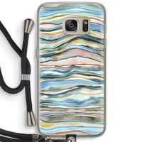 Watercolor Agate: Samsung Galaxy S7 Transparant Hoesje met koord
