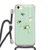 Hang In There: iPhone 8 Transparant Hoesje met koord