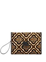 ETRO large jacquard-pattern beauty case - Tons neutres