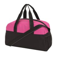 Sporttas model Fitness Master - 45 x 19 x 26 cm - roze/zwart