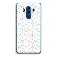 Zwart-witte kubussen: Huawei Mate 10 Pro Transparant Hoesje