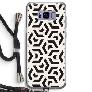 Crazy pattern: Samsung Galaxy S8 Plus Transparant Hoesje met koord