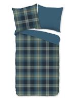 Pure Dekbedovertrek "geruite print" - Multi - (135x200 cm) - Microfiber