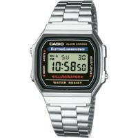 Horloge Uniseks Casio A168WA-1YES Zwart Zilverkleurig (Ø 36 mm)