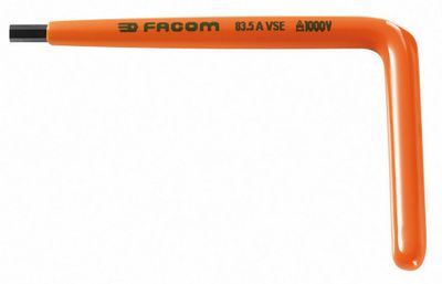 Facom gebogen inbussleutels geisoleerd 5 mm - 83.5AVSE