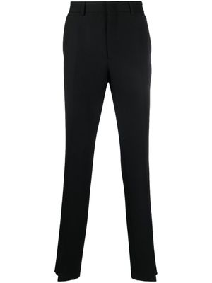 FENDI pantalon de costume à plaque logo - Noir