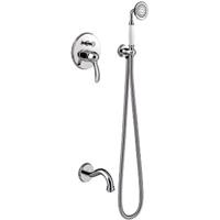 Badkraan Tres Clasic | Inbouw | Mengkraan | Incl.Inbouwdeel | 2-weg | Vintage | Chroom