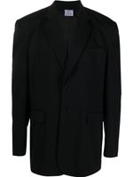 VETEMENTS blazer oversize à simple boutonnage - Noir